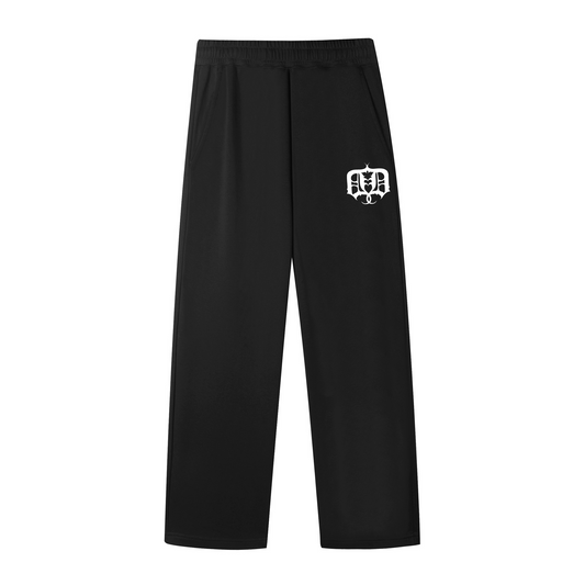 Embroidered Straight-Leg Sweatpants